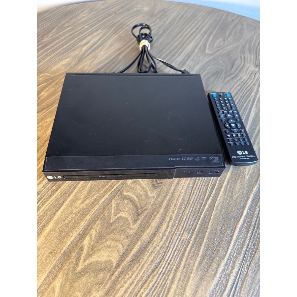LG DVD Player DP132H Black HDMI 1080p Upscaling USB  Recording W/ Remote Tested